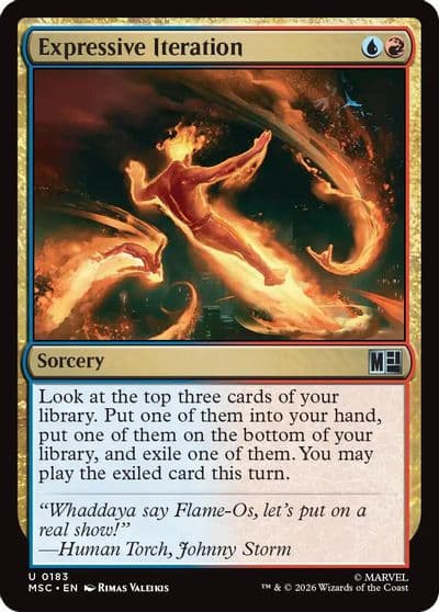 Expressive Iteration Commander: Marvel Super Heroes Magic card