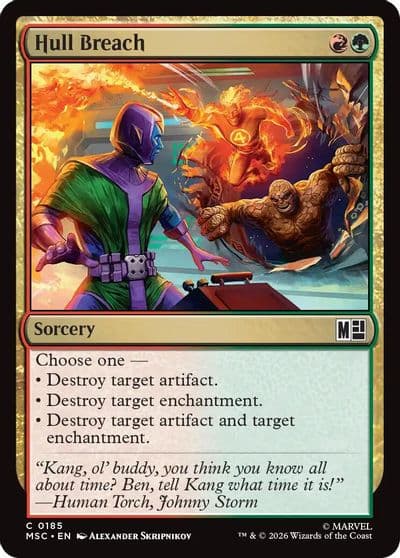Hull Breach Surge Foil Commander: Marvel Super Heroes Magic card