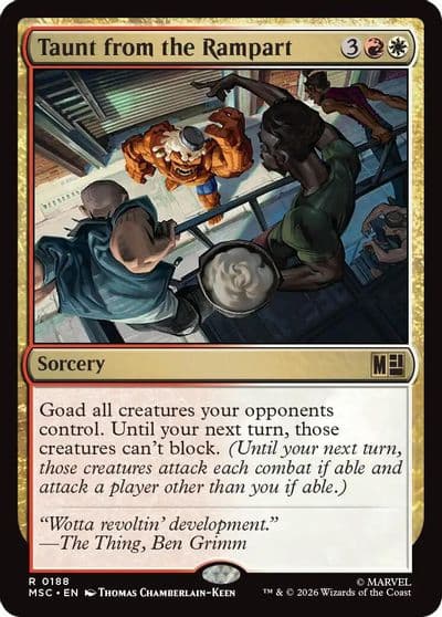 Taunt from the Rampart Surge Foil Commander: Marvel Super Heroes Magic card