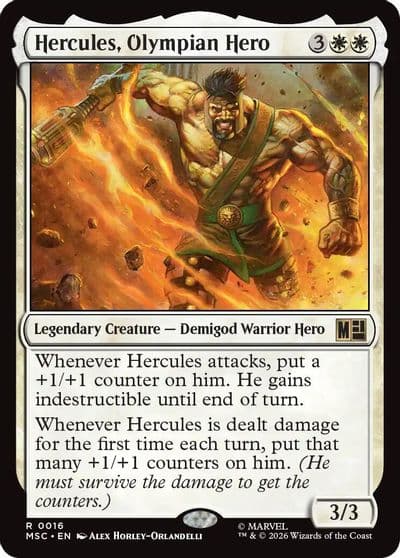 Hercules Olympian Hero Surge Foil Commander: Marvel Super Heroes Magic card
