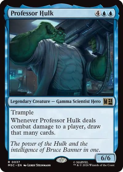 Professor Hulk Surge Foil Commander: Marvel Super Heroes Magic card