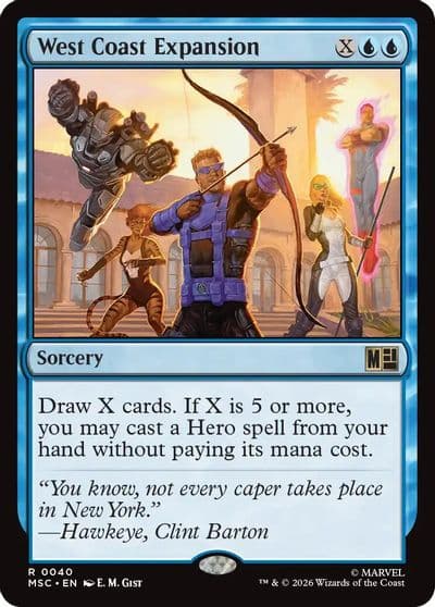 West Coast Expansion Surge Foil Commander: Marvel Super Heroes Magic card