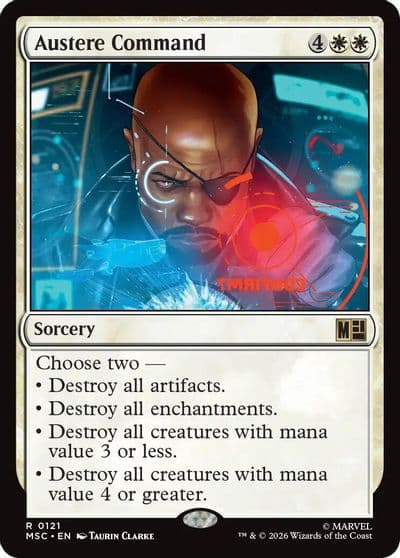 Austere Command Surge Foil Commander: Marvel Super Heroes Magic card