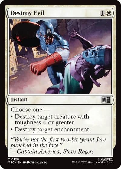 Destroy Evil Surge Foil Commander: Marvel Super Heroes Magic card