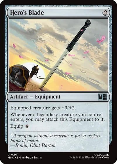 Heros Blade Surge Foil Commander: Marvel Super Heroes Magic card