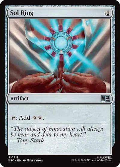 Sol Ring 0211 Surge Foil Commander: Marvel Super Heroes Magic card