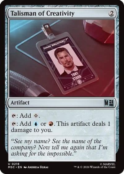 Talisman of Creativity Surge Foil Commander: Marvel Super Heroes Magic card