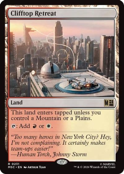 Clifftop Retreat Surge Foil Commander: Marvel Super Heroes Magic card