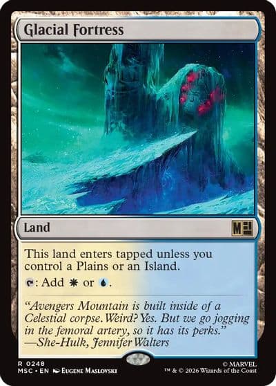 Glacial Fortress Surge Foil Commander: Marvel Super Heroes Magic card