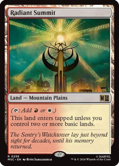 Radiant Summit Surge Foil Commander: Marvel Super Heroes Magic card
