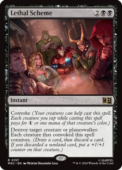 Lethal Scheme Surge Foil Commander: Marvel Super Heroes Magic card