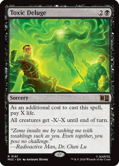 Toxic Deluge Commander: Marvel Super Heroes Magic card