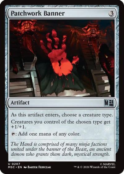 Patchwork Banner Surge Foil Commander: Marvel Super Heroes Magic card
