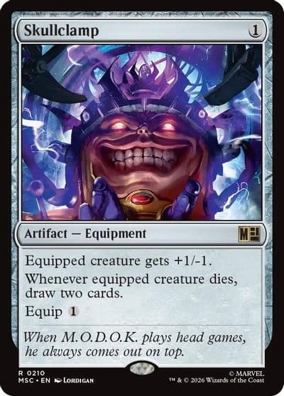 Skullclamp Surge Foil Commander: Marvel Super Heroes Magic card