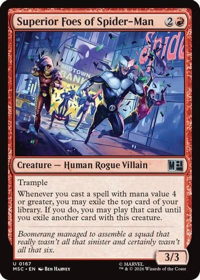 Superior Foes of Spider Man Surge Foil Commander: Marvel Super Heroes Magic card