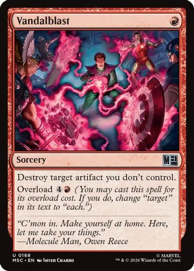 Vandalblast Surge Foil Commander: Marvel Super Heroes Magic card