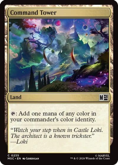 Command Tower 0235 Commander: Marvel Super Heroes Magic card