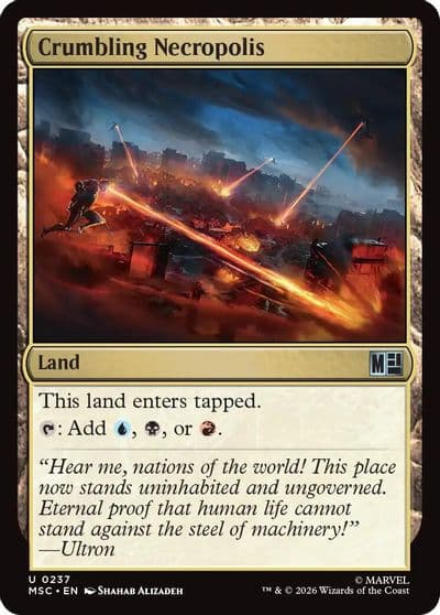 Crumbling Necropolis Surge Foil Commander: Marvel Super Heroes Magic card