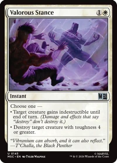 Valorous Stance Commander: Marvel Super Heroes Magic card
