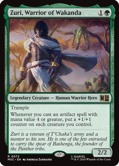 Zuri Warrior of Wakanda Commander: Marvel Super Heroes Magic card