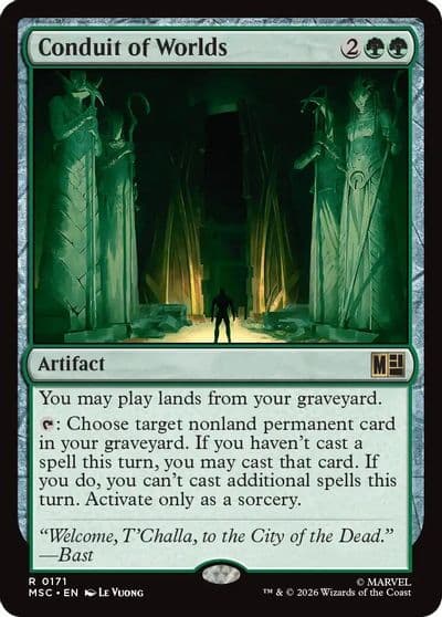 Conduit of Worlds Commander: Marvel Super Heroes Magic card