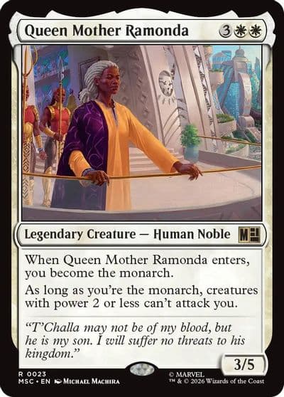 Queen Mother Ramonda Surge Foil Commander: Marvel Super Heroes Magic card