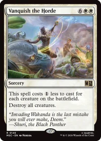 Vanquish the Horde Surge Foil Commander: Marvel Super Heroes Magic card