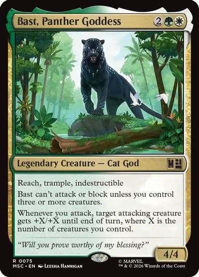 Bast Panther Goddess Surge Foil Commander: Marvel Super Heroes Magic card