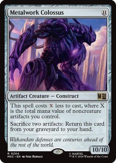 Metalwork Colossus Surge Foil Commander: Marvel Super Heroes Magic card
