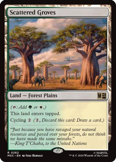Scattered Groves Surge Foil Commander: Marvel Super Heroes Magic card