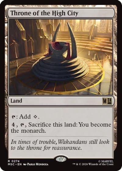 Throne of the High City Surge Foil Commander: Marvel Super Heroes Magic card