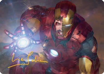 Heroic Sacrifice Art Card Gold Stamped Signature Art Series: Marvel Super Heroes Magic card