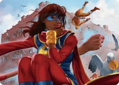 Ms Marvel Kamala Khan Art Card Art Series: Marvel Super Heroes Magic card