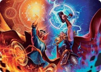 We Say Thee Nay Art Card Art Series: Marvel Super Heroes Magic card