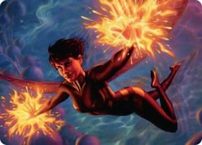 The Wasp Winsome Avenger Art Card Art Series: Marvel Super Heroes Magic card