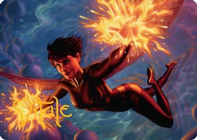 The Wasp Winsome Avenger Art Card Gold Stamped Signature Art Series: Marvel Super Heroes Magic card