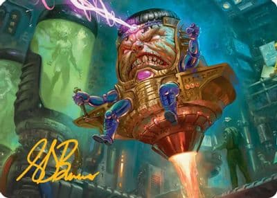 MODOK Art Card Gold Stamped Signature Art Series: Marvel Super Heroes Magic card