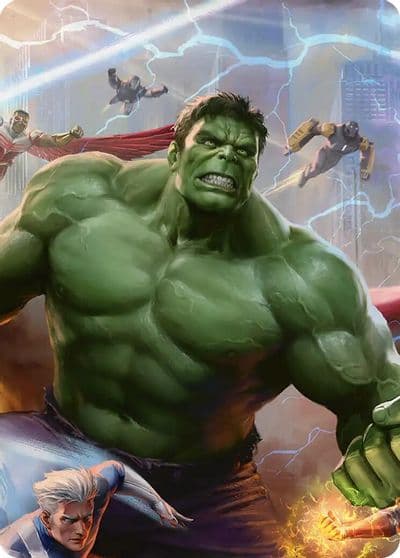 Hulk Always Angry Art Card Art Series: Marvel Super Heroes Magic card