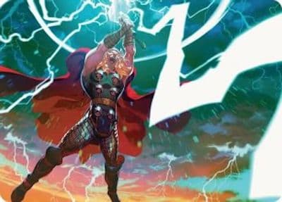 Lightning Strike Art Card Art Series: Marvel Super Heroes Magic card