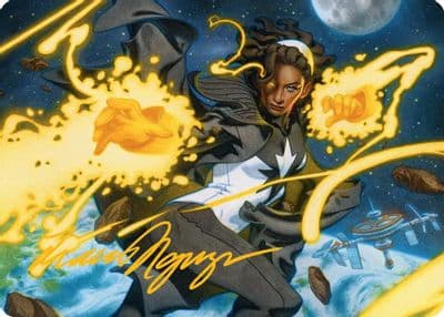 Photon Mighty Marvel Art Card Gold Stamped Signature Art Series: Marvel Super Heroes Magic card