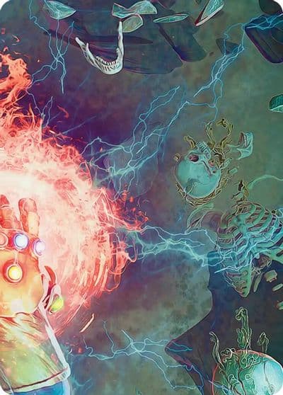 Thanos the Mad Titan Art Card 3 9 Art Series: Marvel Super Heroes Magic card