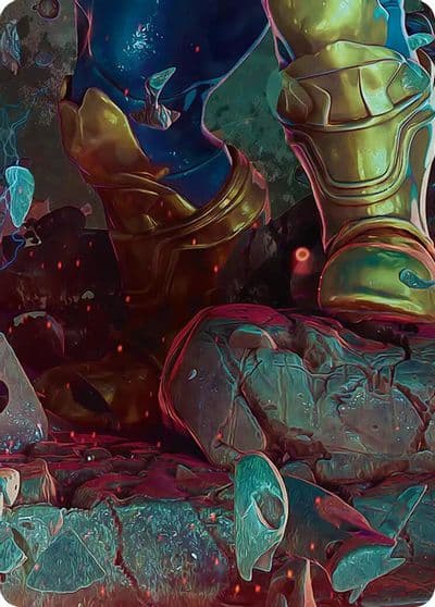 Thanos the Mad Titan Art Card 8 9 Art Series: Marvel Super Heroes Magic card