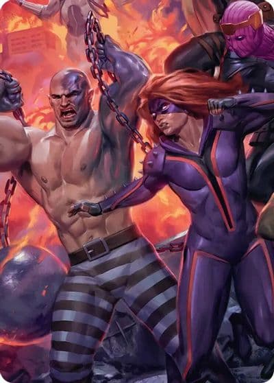 Absorbing Man and Titania Art Card Art Series: Marvel Super Heroes Magic card
