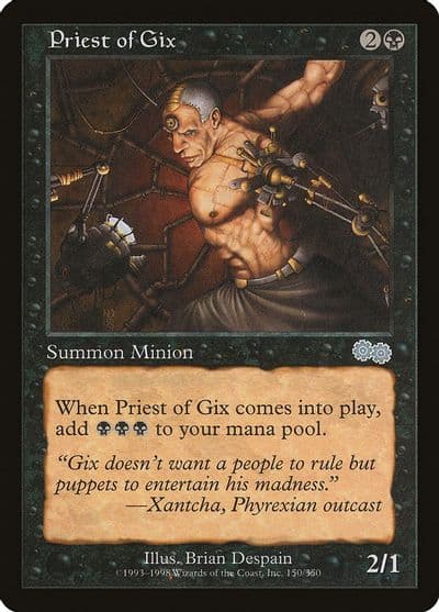 Priest of Gix Urza's Saga Magic card
