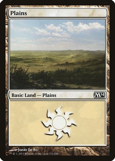 Plains 231 Magic 2014 (M14) Magic card