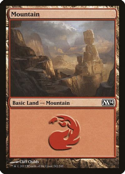 Mountain 242 Magic 2014 (M14) Magic card