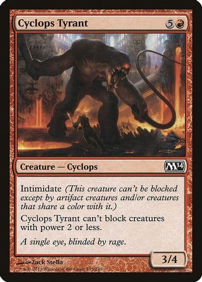 Cyclops Tyrant Magic 2014 (M14) Magic card