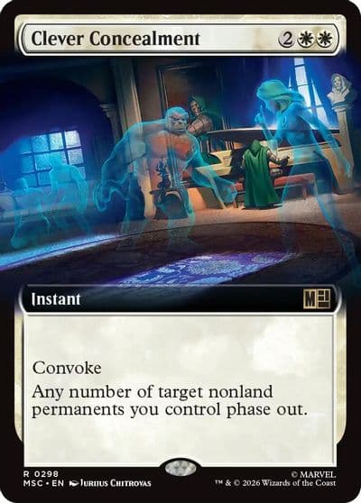 Clever Concealment Extended Art Commander: Marvel Super Heroes Magic card