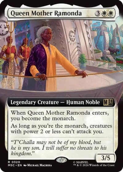 Queen Mother Ramonda Extended Art Commander: Marvel Super Heroes Magic card