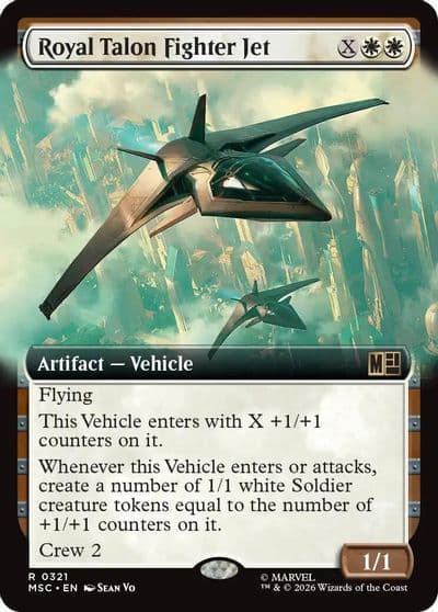 Royal Talon Fighter Jet Extended Art Commander: Marvel Super Heroes Magic card